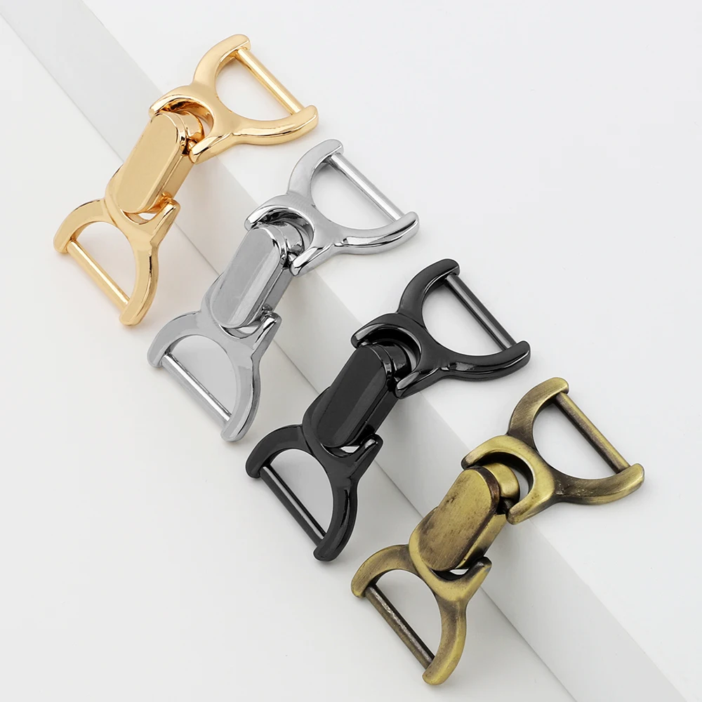 2Pcs 18mm Solid Color Luggage Leather Goods Hardware Accessories Dress Belt Lock Metal Buckle