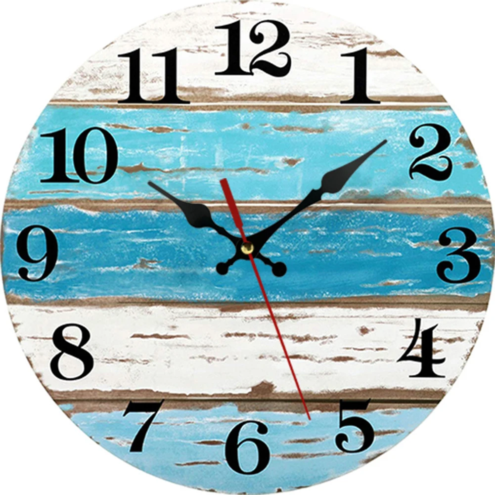 Clock Wall Clock Wooden 25*25cm Battery Operated Silent Stylish Design Practical Universial Brand-New High-quality