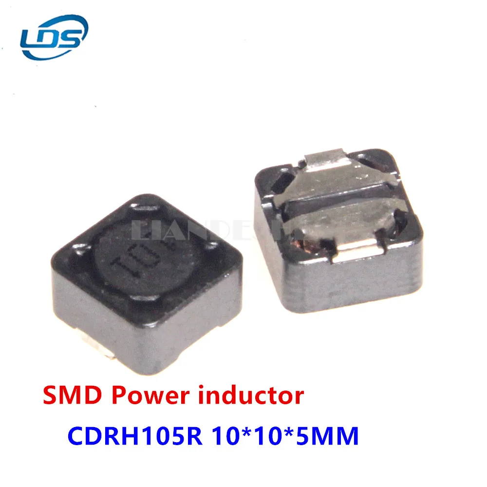 10pcs CDRH105 SMD Magnetic Adhesive Inductor 1UH/1.5UH/2.2UH/3.3UH/4.7UH/6.8UH/10UH/15UH/22/33/47/68/100/150/220/330/470/680/1MH