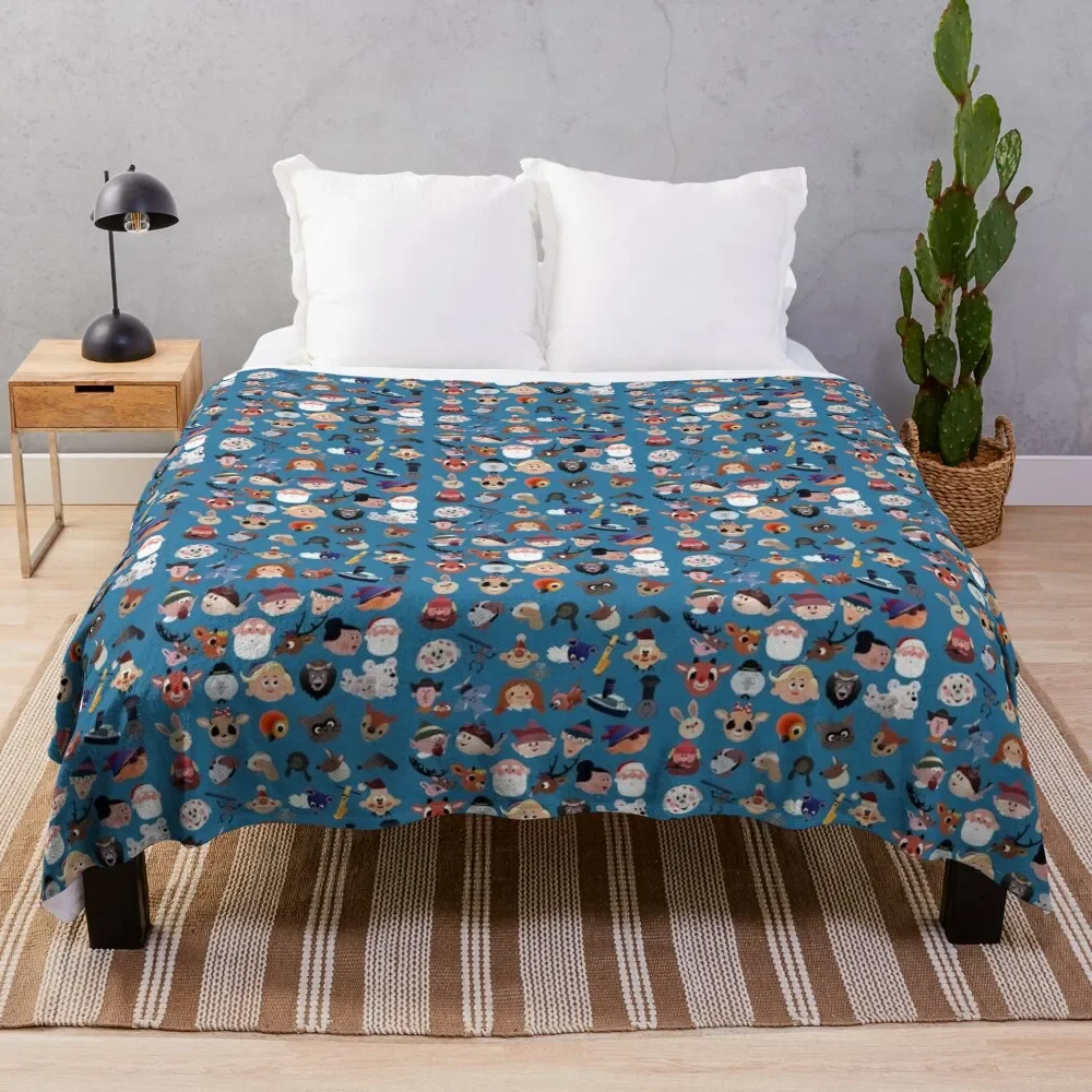 

Rudolph Iconography Throw Blanket Soft Breathable Blanket for Night Sleeping
