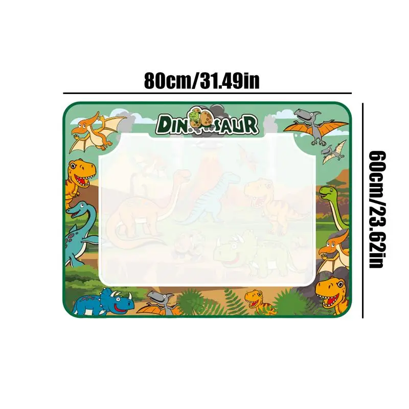 Water Doodle Mat Reusable Painting Writing Doodle Board Toy Washable Toddler Painting Writing Cloths For Children Girls Family
