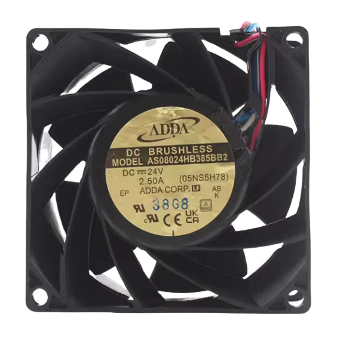 Para ADDA 80x80x38mm 24V Bola Dupla 80mm Ventilador de Refrigeração AD0824HB-F71DS AS08024HB 389100   AD0824XB-F71DS AD0824VB-F7BDS AS08024HB385BB2