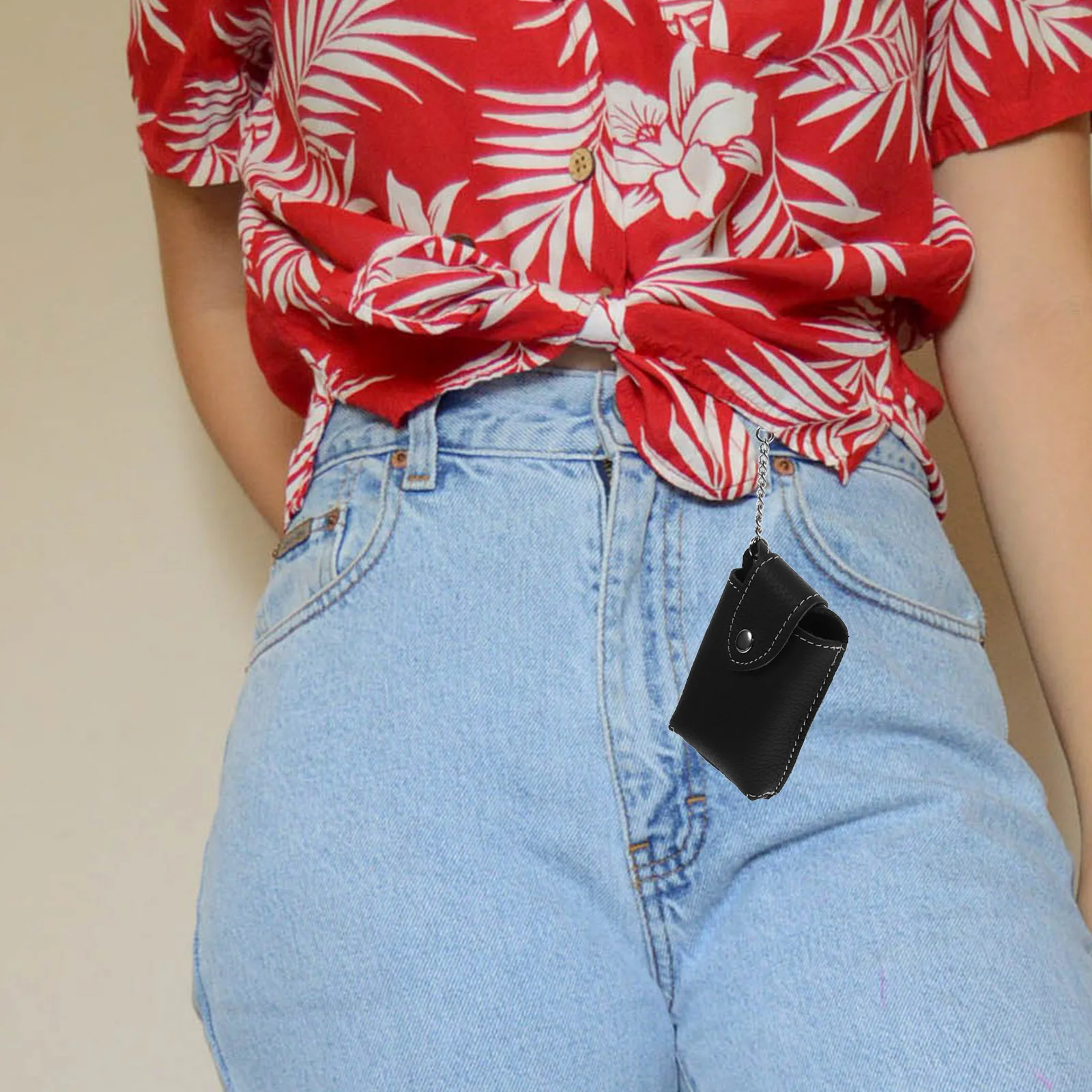 

Key Fob Cover Durable Holder Lightweight Car Key Case Protector Multi-Function Storage for Keys Change Cards