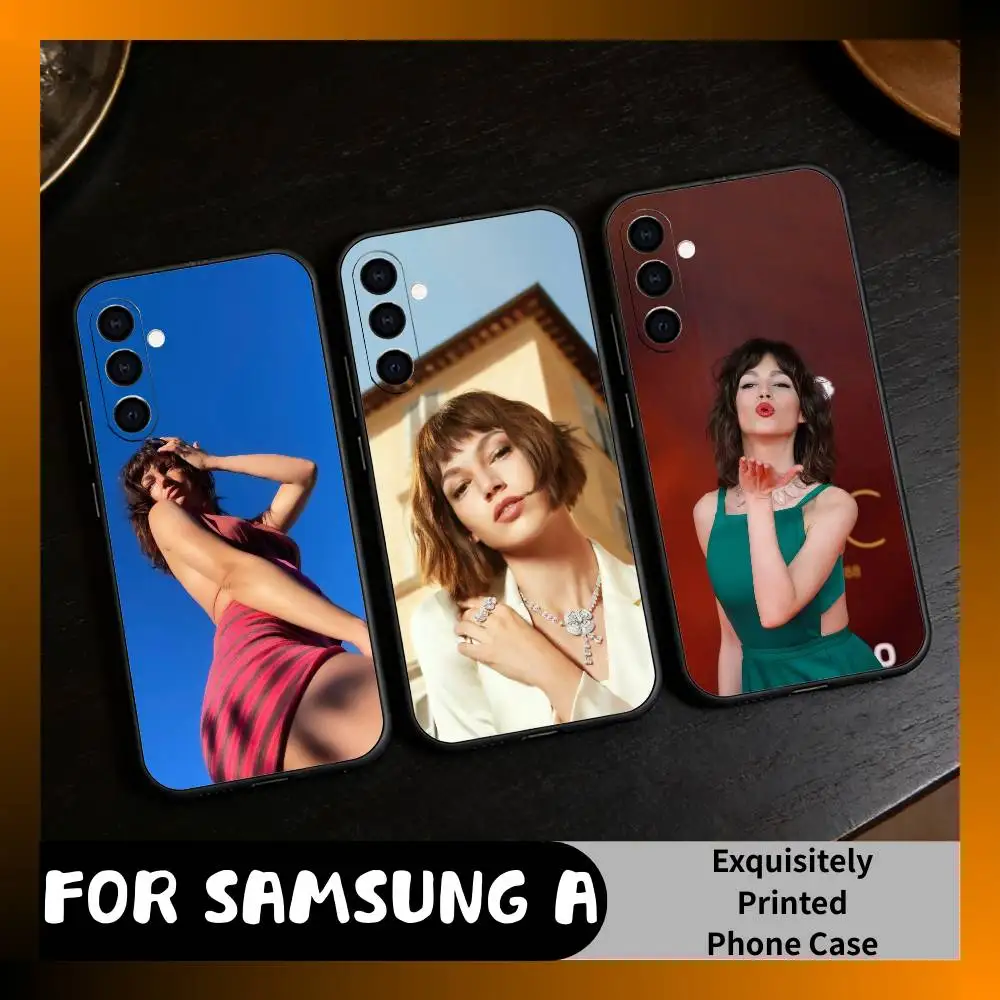 

Beautiful Actor U-Ursula C-Corbero Delgado Phone Case For Samsung Galaxy A73,A72,A71,A70,A52,A51 Others Soft Black Cover