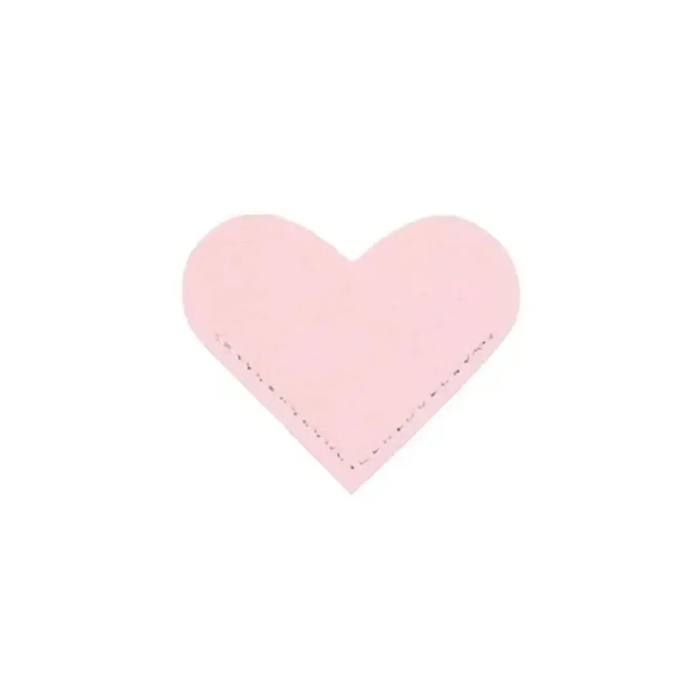 PU Bookmark Leather Heart Bookmark Mini-portable Gift Heart Bookmark Page Folder Corner Protective Cover School Supplies
