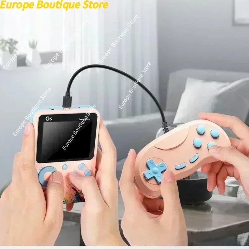 Mini Handheld Video Game Consoles 8 Bit 3.0 Inch Color LCD Retro Portable Color Gaming Player Built in 500 Games for Kids Gifts