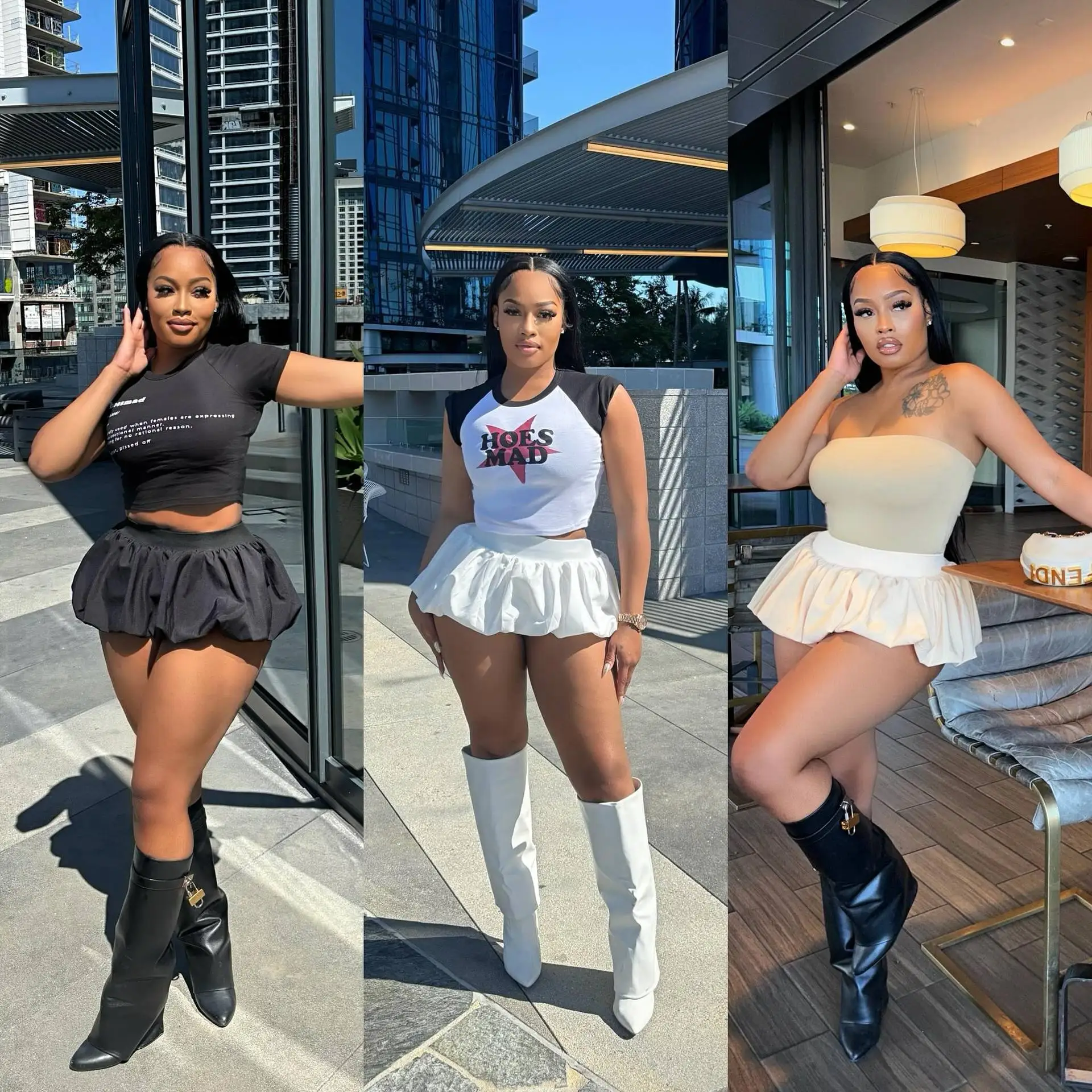 

Mini Skirts Women Bubble Skirt A Line Slim Fit Streetwear High Waist Solid Elegant Bodycon Y2k Party Night Work Summer 2025