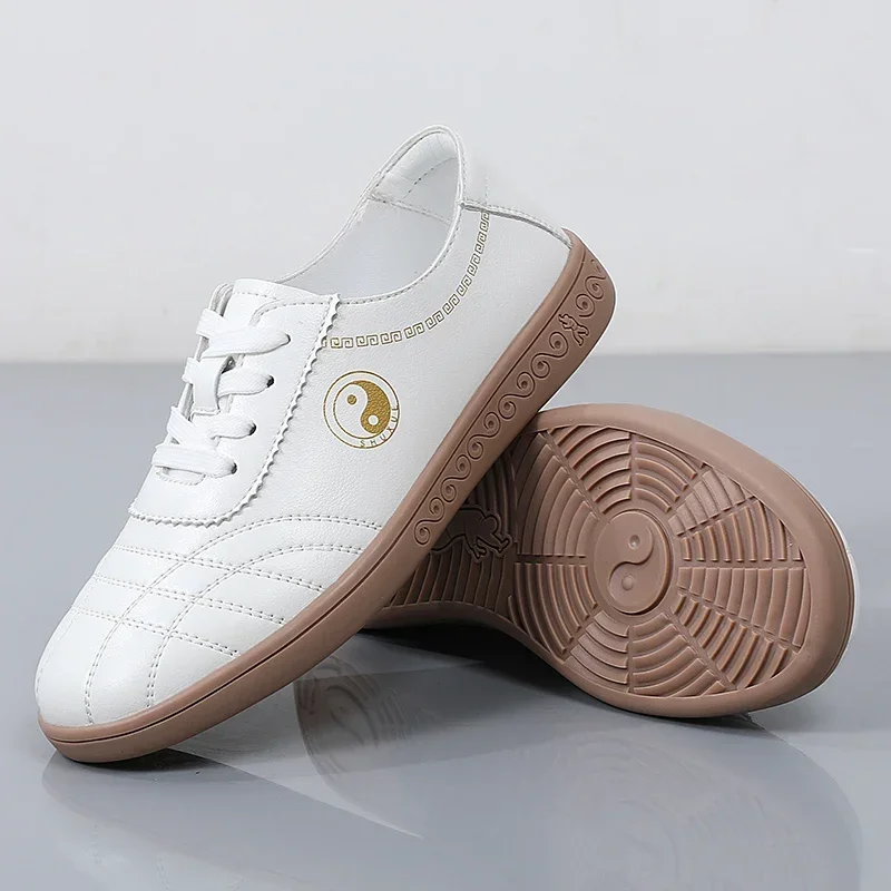 Competition Arts Sports Shoes Tai Chi Shoes with Bull Tendon Sole Sneakers for Women Wear Resistant Women Shoes Soft Leather