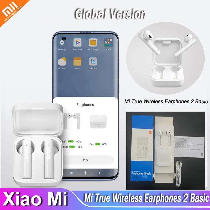 Globale Xiaomi Mi Wahre Wireless 5,0 Bluetooth Headset Air 2 SE Basic Edition Airtots 2TWS Touch Smart In-Ohr erkennung Funktion