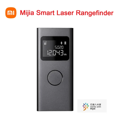 Xiaomi-telémetro láser inteligente Mijia, medidor de distancia en tiempo Real, pantalla LCD, telémetro láser, cinta métrica, funciona con la aplicación Mijia