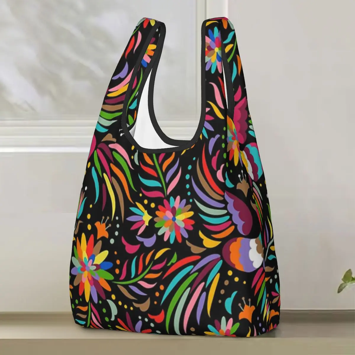 

Традиционная мексиканская красочная сумка для покупок, портативные сумки-тоут, многоразовая сумка-шоппер на плечо, продуктовая сумка