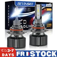 BEVINSEE 9012 HIR2 LED Headlight Bulbs 50W 6000LM Auto Headlamp For Toyota Auris Aygo For Jeep Cherokee For Hyundai ix35 12V