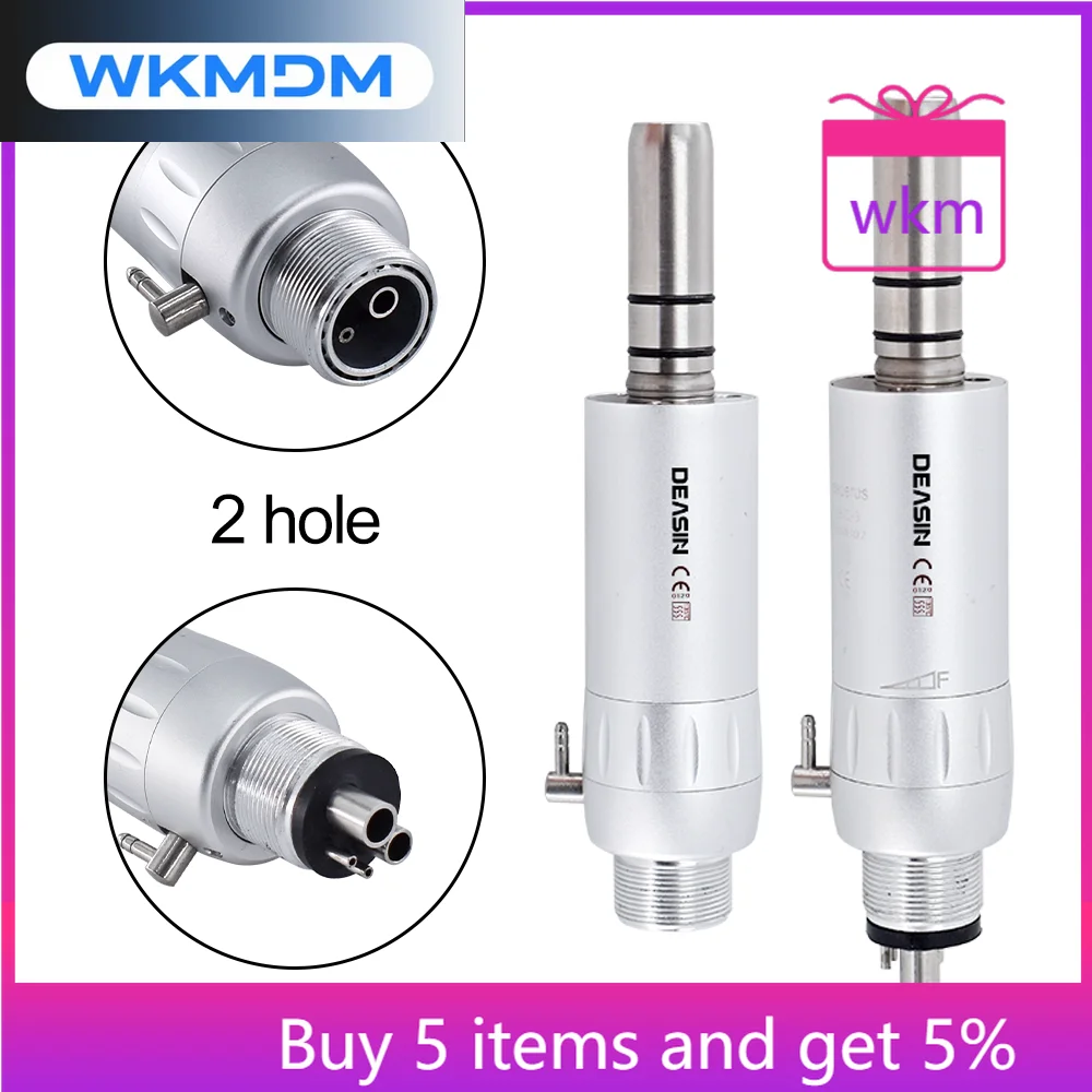 High Quality den tal 1:1 air Motor External Water Spray Low Speed Micromotor Handpiece 2/4 Holes