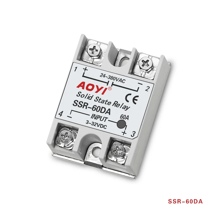 SSR Series Single Phase Solid State Relay SSR-60DA with LED
