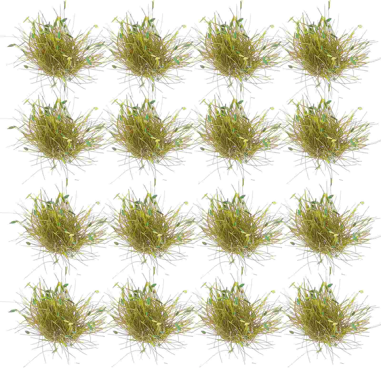 

28pcs Sharpleaf Grass Model for Diorama Mini Train Accessories Lightweight Resin Bright Color Nature Feel Small