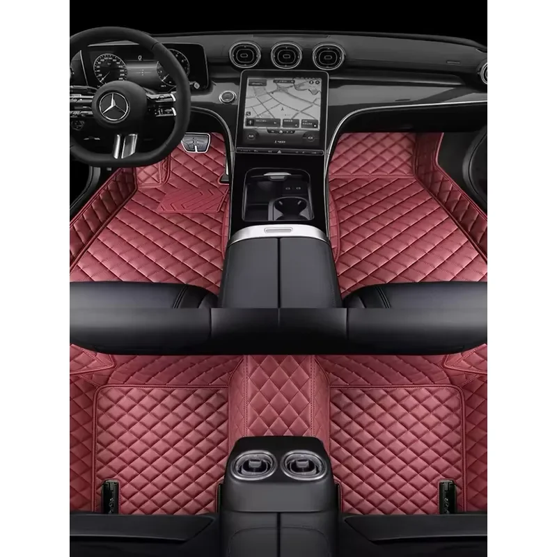 for Hyundai Deluxe 3D 5D Non-slip Waterproof Leather Car Carpet Set for Premium Front Floor Mat