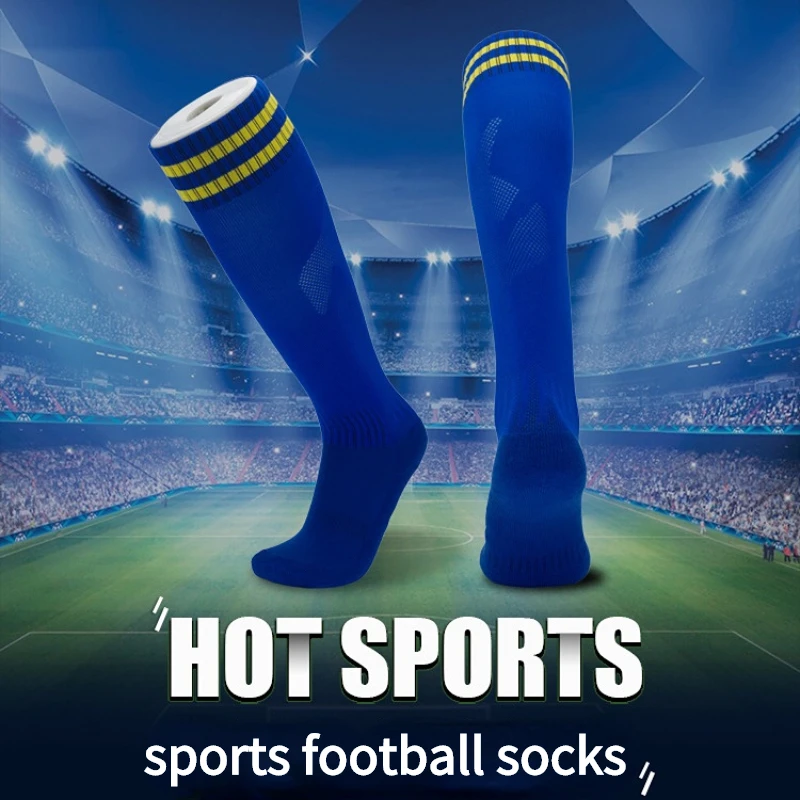 

New Adult Children Soccer Socks Outdoor Sports Over Knee Socks Baseball Hockey Soccer Training Men's Socks Calcetines De Fútbol