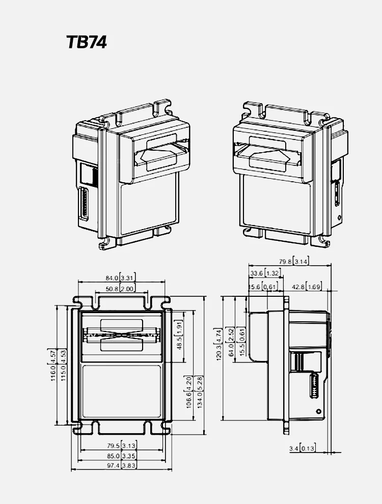 Rechnung Akzeptor TB74 Banknote Papier Währung Bargeld Maschine Für Arcade Spiel Maschine Angeln Kran Vending Flipper DC12V Puls Signal – Detail 5