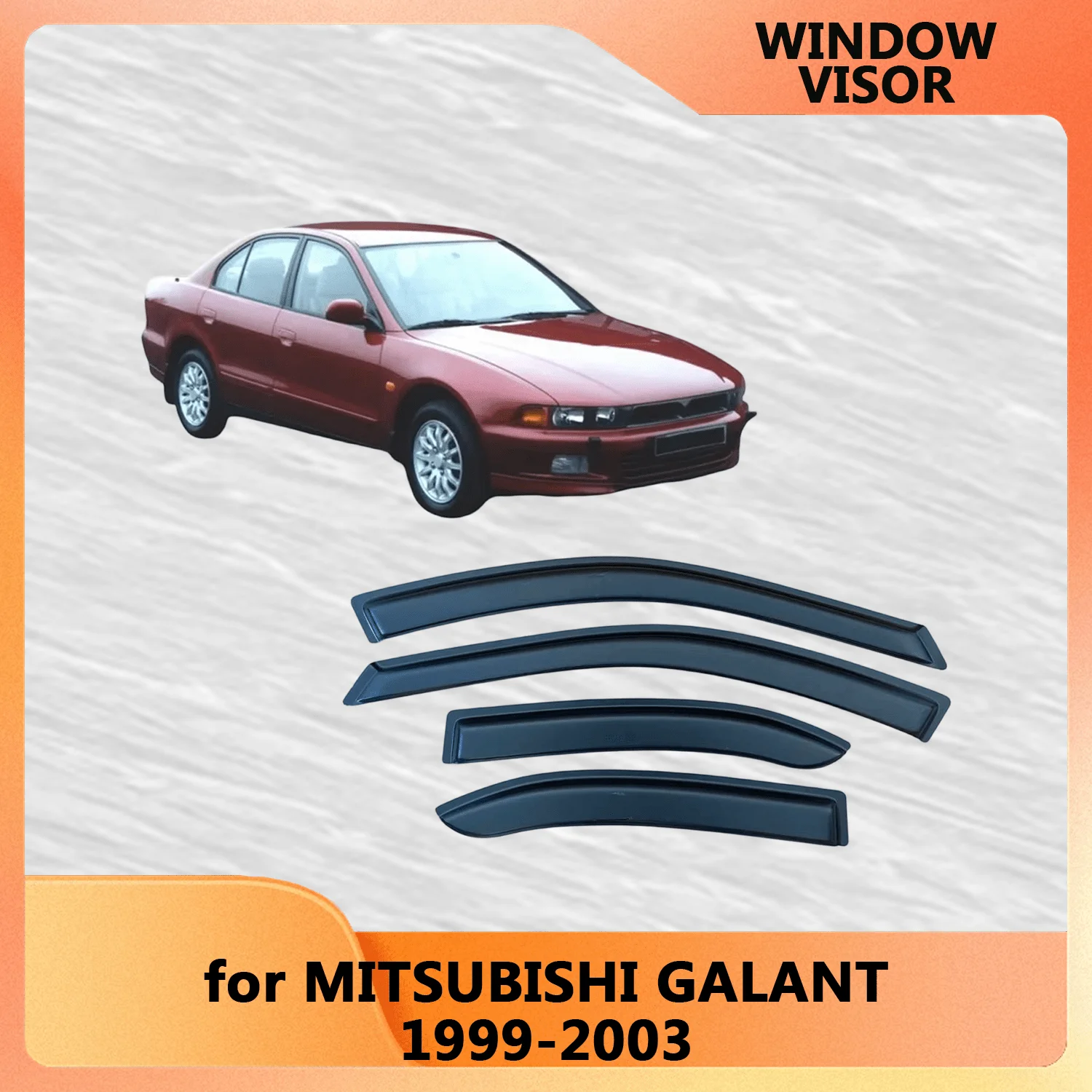 

Оконный козырек от дождя для Mitsubishi GALANT SEDAN 1999 2000 2001 2002 2003, ветрозащитные дефлекторы, дверной козырек, вентиляционные шторы, вентиляционный козырек