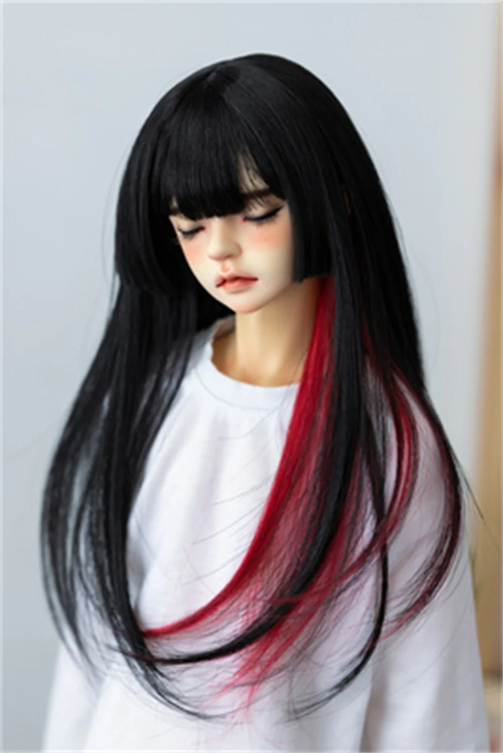 BJD/SD/DD wig for 1/3,1/4 High temperature silk long straight hair BJD doll accessories(no dolls)