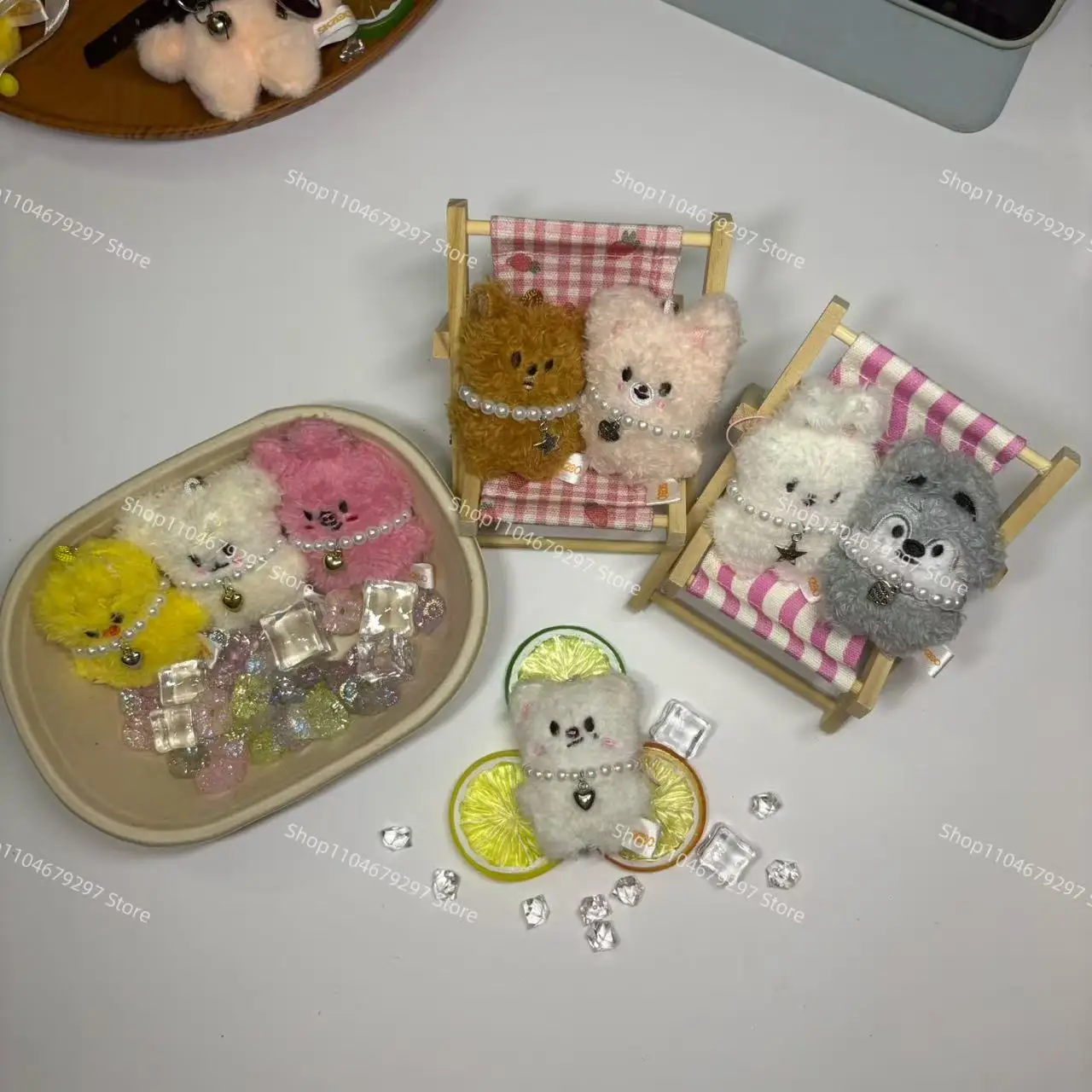 พวงกุญแจสเตรย์คิดส์ SKZOO ตุ๊กตาสัตว์น่ารักประดับมุกเล็กๆ รูปดาวน่ารัก ของตกแต่งจี้ห้อย ของเล่นเด็ก สำหรับแฟนคลับ SKZ