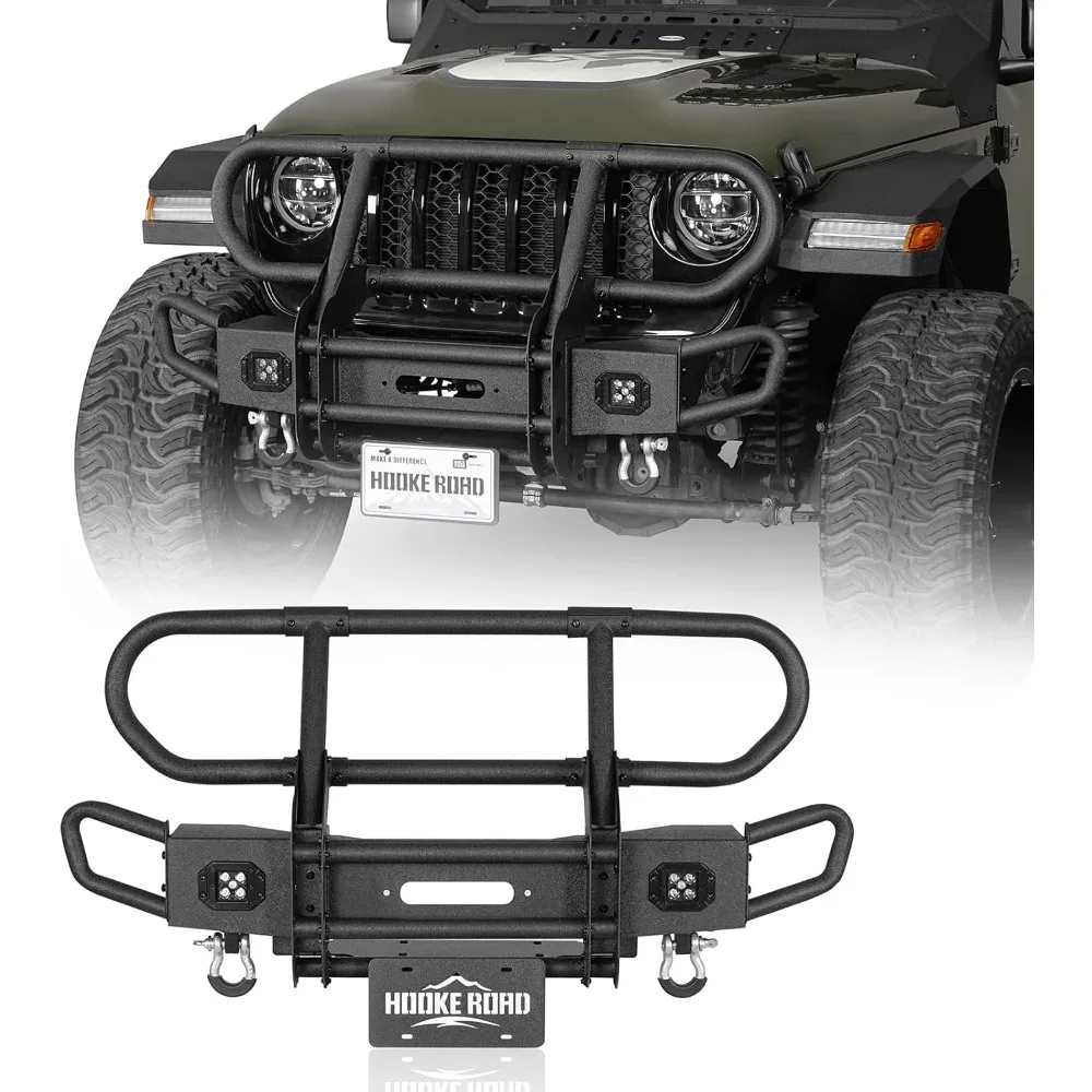 

Защитная решетка переднего бампера Wrangler/Gladiator Tube для Jeep Wrangler JL и Gladiator JT 2018-2025 дверей, трубчатый Bull B