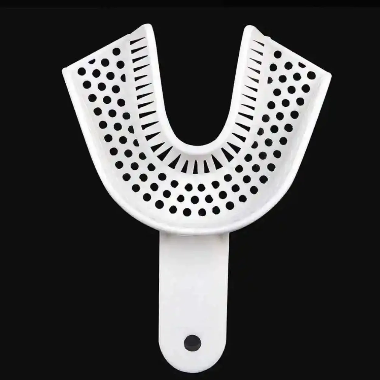 AG Dental Product 2Pcs/Set Dental Plastic Tray Without Mesh Dentistry Lab Material Teeth Holder Dental Plastic Tray Without Mesh