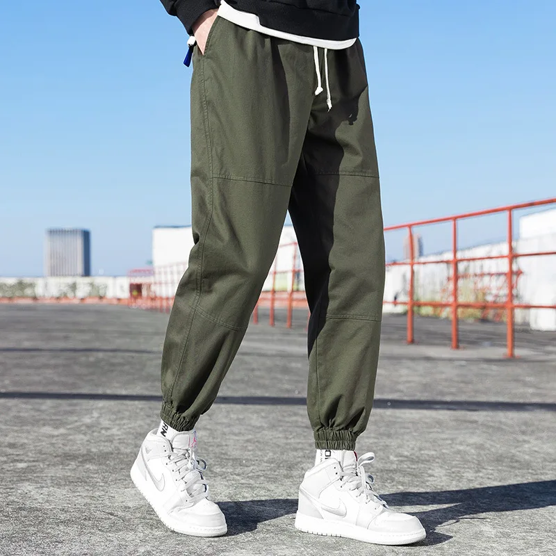 Pants for men's 2023 autumn trendy pants versatile loose fitting sports casual pants for men's pants