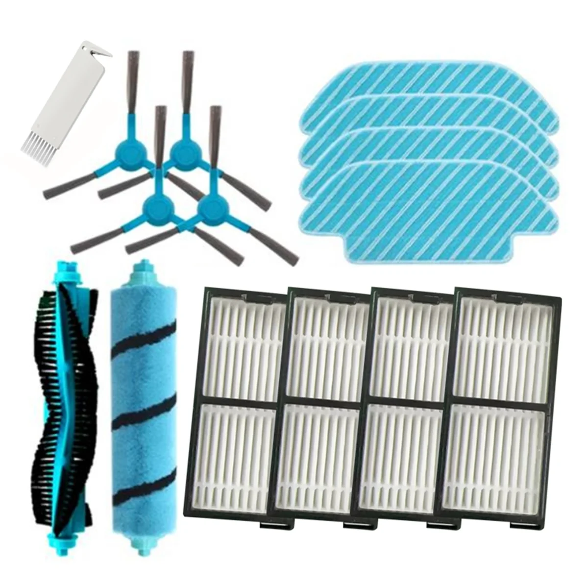 

For Cecotec Conga 5490 6090 7090 Robot Vacuum Cleaner Main Side Brush Hepa Filter Mop Cloth Replacement Accessories Kit