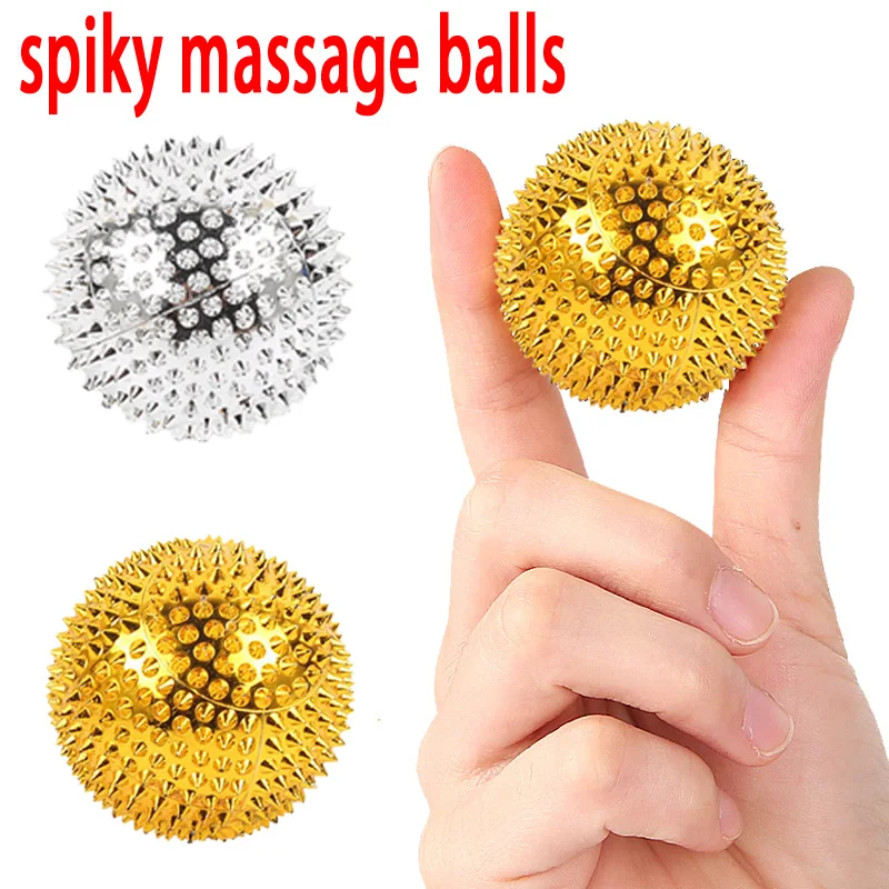 

1Pair Magnetic ABS Spiky Ball Pressure Relief Trigger Point Palm Acupuncture Massage Muscle Pain Relief Fitness Tool AMQ010