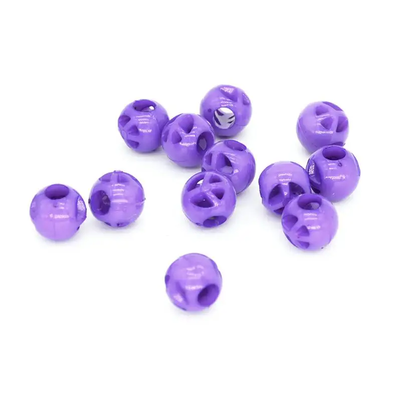 30p Colored 12MM Hollow Spherical Acrylic Large Holes 5MM Beads Necklace accessories For Kids Hair Jewelry Making DIY Bracelet