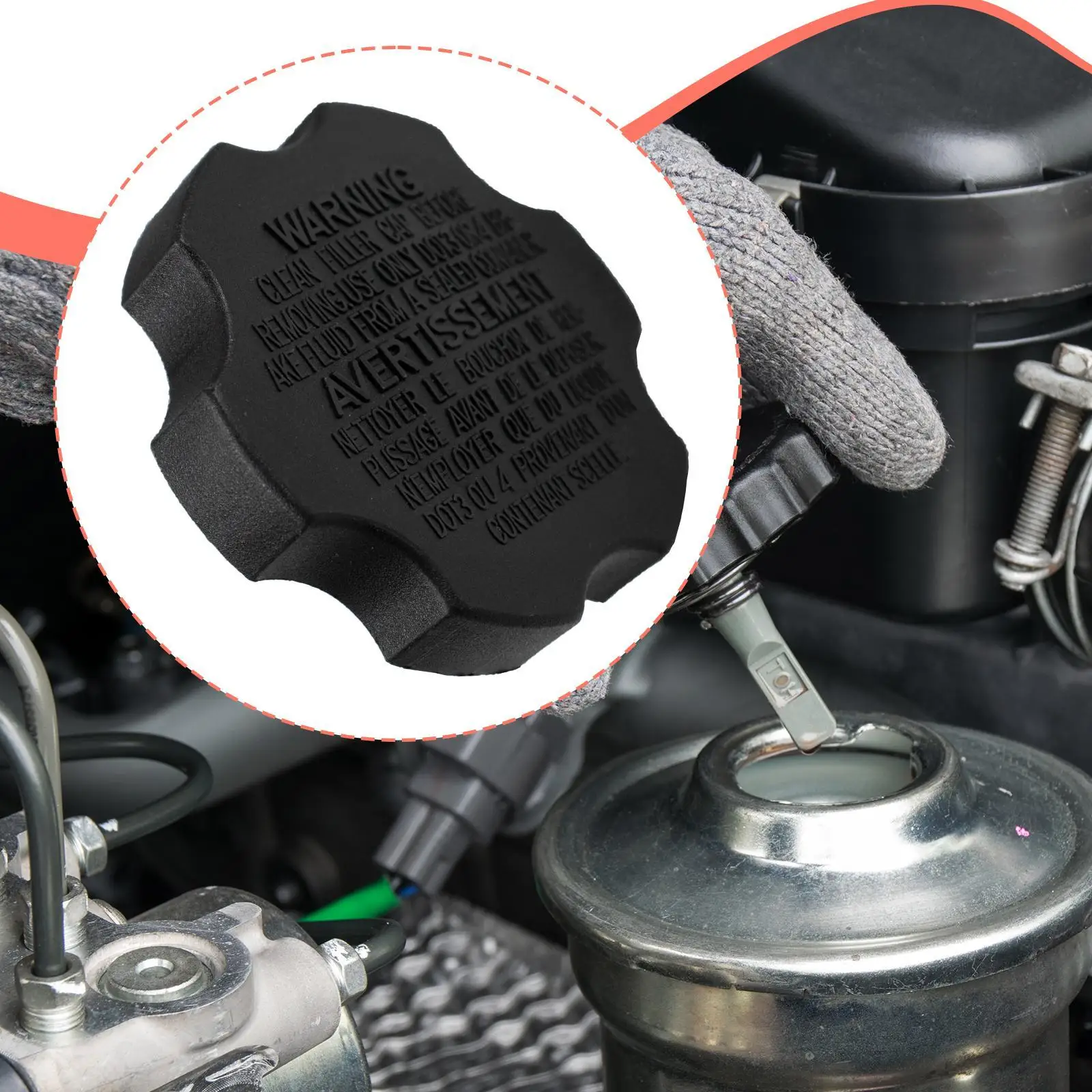 

Auto Brake Fluid Cap 58531-2B500 for Hyundai Azera 2011-2016 Accessory