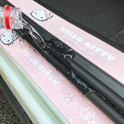 4Pcs/set Hello Kitty Car Threshold Strip Protective Sticker Kawaii Car Door Sill Protector Stickers Anti-Scratch Rubber Strip