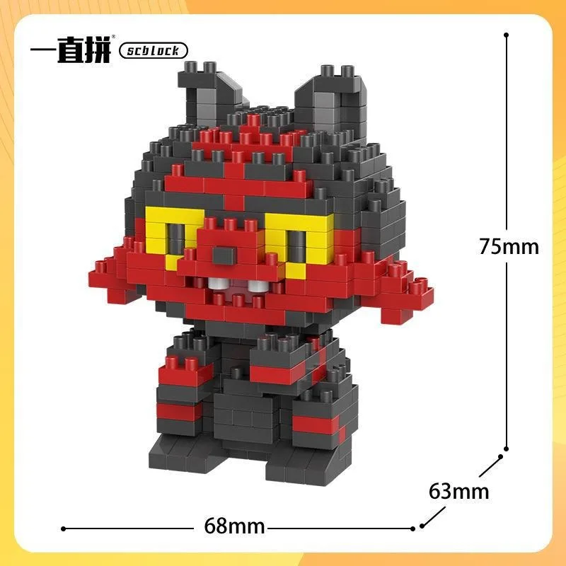 Pokemon Bausteine Kleine Cartoon Mini Block Pikachu Charizard Eevee Mewtwo Anime Montieren Action Modell Puppen Jungen Spielzeug – Detail 11