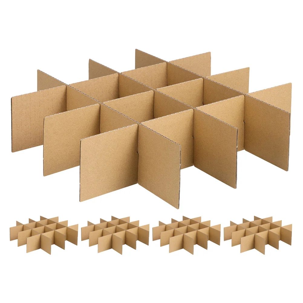 Carton Partitions Large Packing Boxes Cardboard Cell Dividers Moving for Glasses Medium and