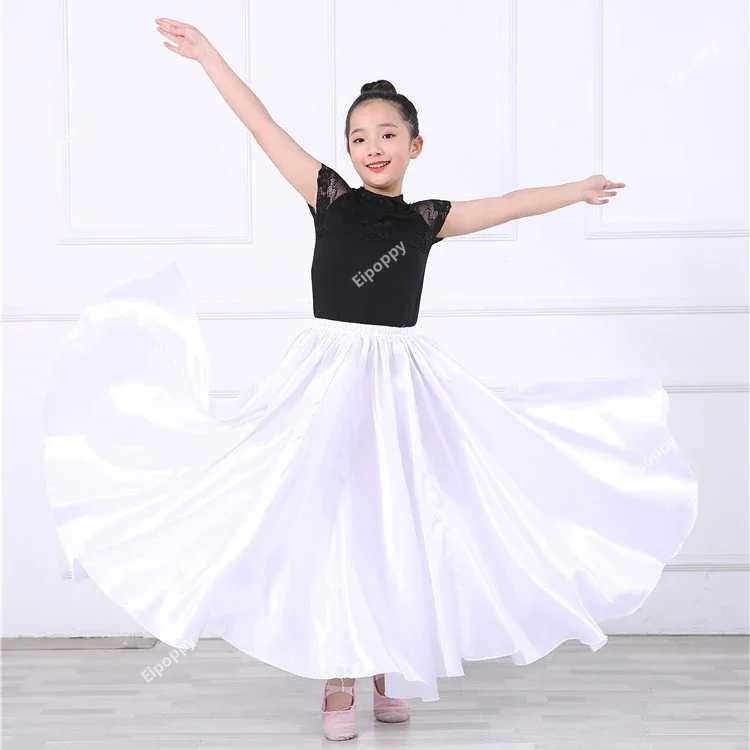 Kostüm Kinder Grad 10 Farben Flamenco Kleid für Mädchen Zigeuner Bauch Röcke Stierkampf