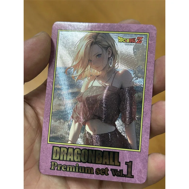 Anime Dragon Ball Characters DIY ACG Android 18 Bulma Nude Sexy Collection Cards Boys Toys Christmas Birthday Presents