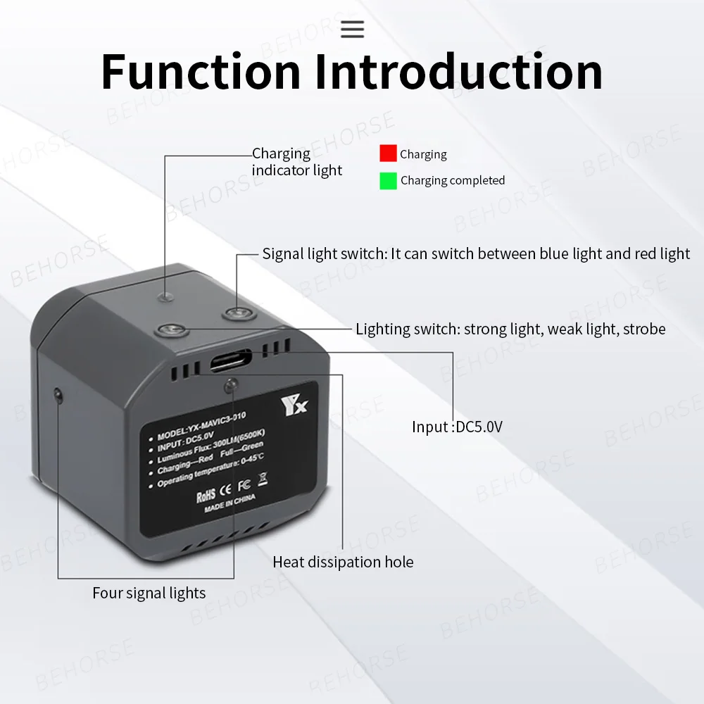 Mavic 4 Pro用トップサーチライト、ナイトナビゲーションライト、アダプター延長ブラケット付き、DJI Mavic 4 Proドローンアクセサリー