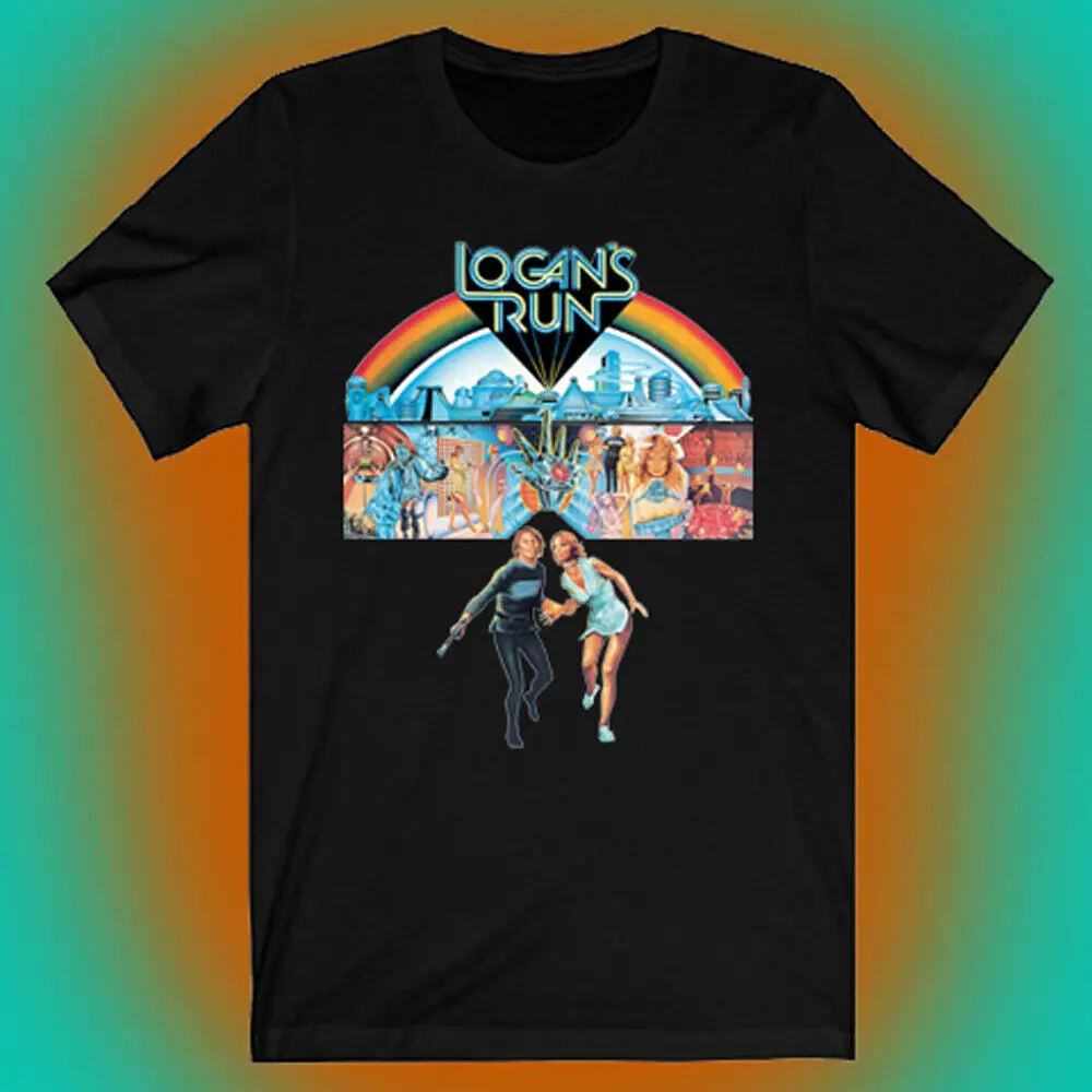 

Logan's Run Sci-Fi Movie Men's Black T-shirt Size S to 5XL