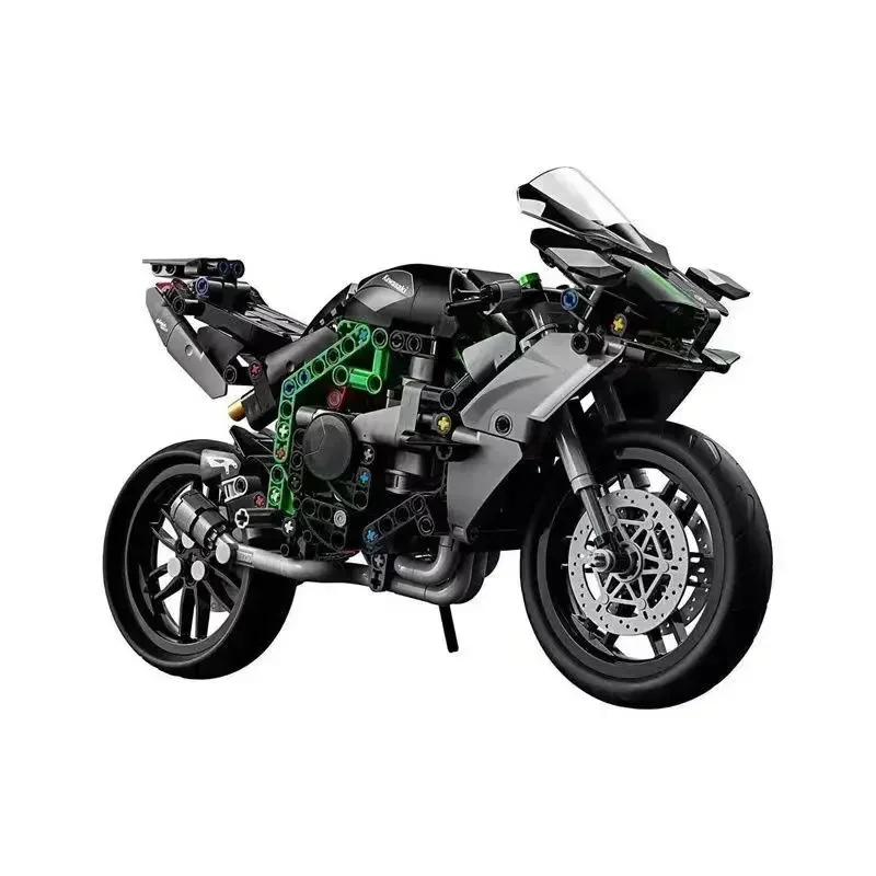 2024 nuevo 42170 bloques de construcción de motocicleta técnica H2R velocidad motocicleta coche de carreras modelo vehículo juguetes ladrillos para niños regalos