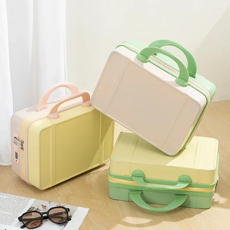 Mini Suitcase Small 14-inch Cosmetic Bag Personalized Fashion Women's Suitcase Lightweight Short-distance Suitcase Wholesale