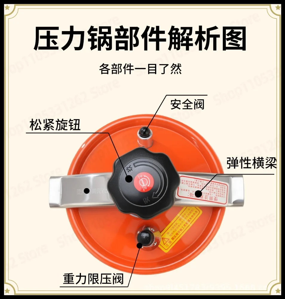 Mini Pressure Cooker for Gas Induction Stove Proof Small Pressure Pot for Outdoor Camping, Hotel Kitchen Cookware