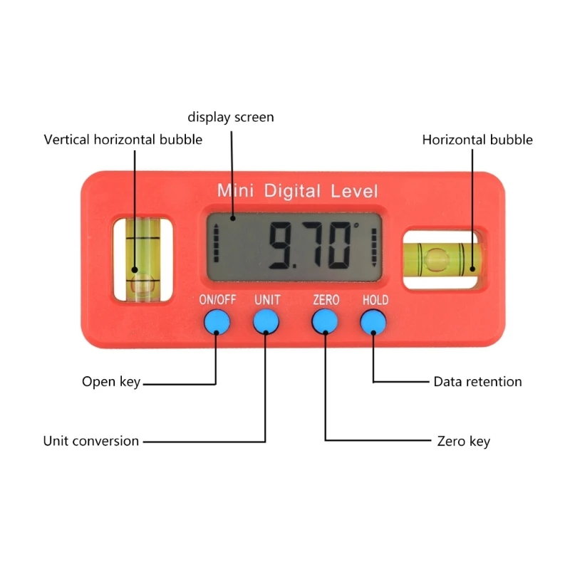 Multi Function Carpenter Woodworker Level Ruler Multiangles Measurement Woodworking Tool Inclinometer Leveling Save Time