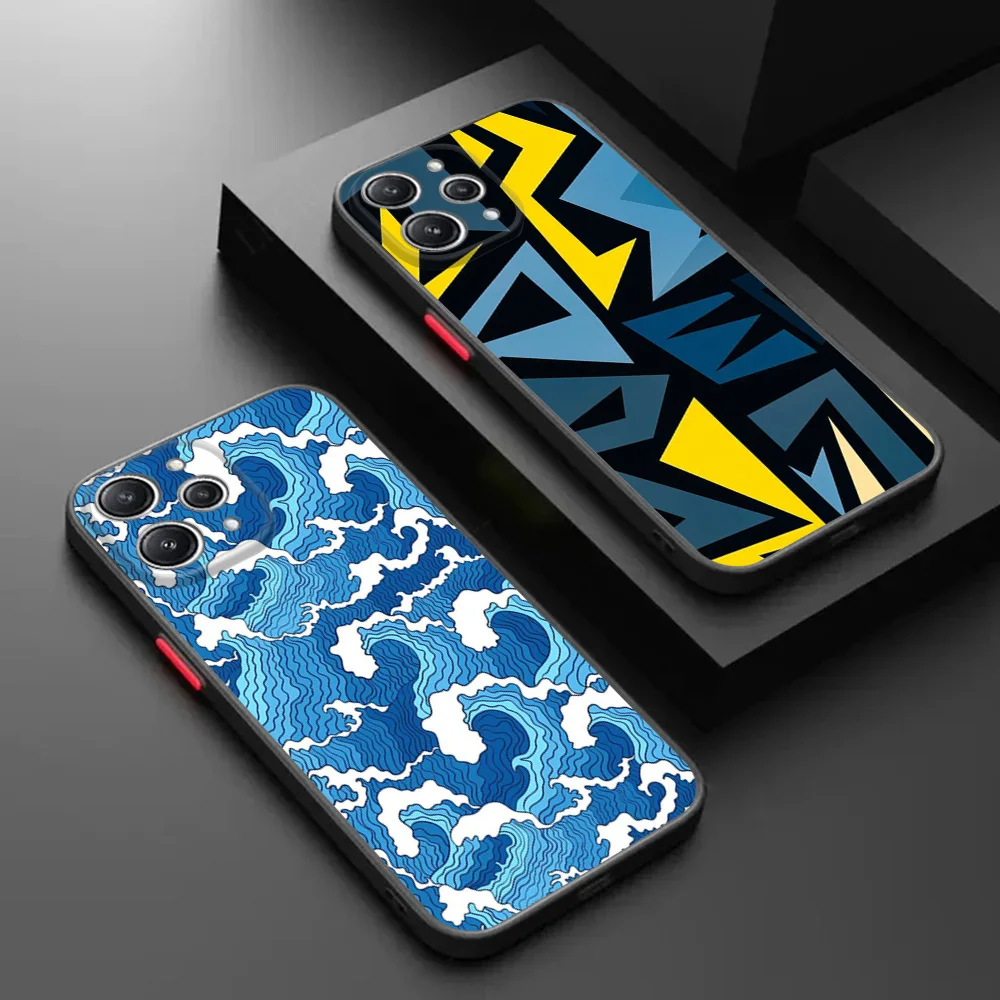 Matte Phone Case for Redmi Note 9 9s 10 10s 9t Pro 8 8t a1 a2 10a 10c 9a 9c Tornado Lightning Xiaomi 10t Translucent Funda Shell