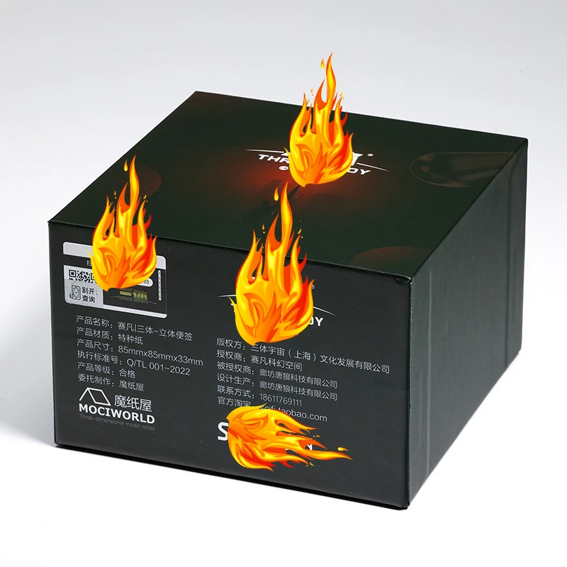 Anillo de estrella con temática de ciudad, papel en capas estéreo 3D tallado, nota adhesiva creativa Cultural con encanto arquitectónico cósmico