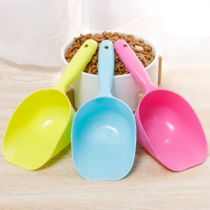 Cat Dog Spoon Plastic Shovel Multifunctional Pet Feeding Shovel Cat Food Scoop Large Capacity Thicken Pet Feeder Measuring Cup