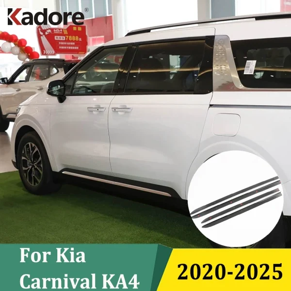 

Для Kia Carnival KA4 2020-2025 молдинг для боковой двери, накладка на порог, полоски для кузова, стример, защита, автомобильные аксессуары