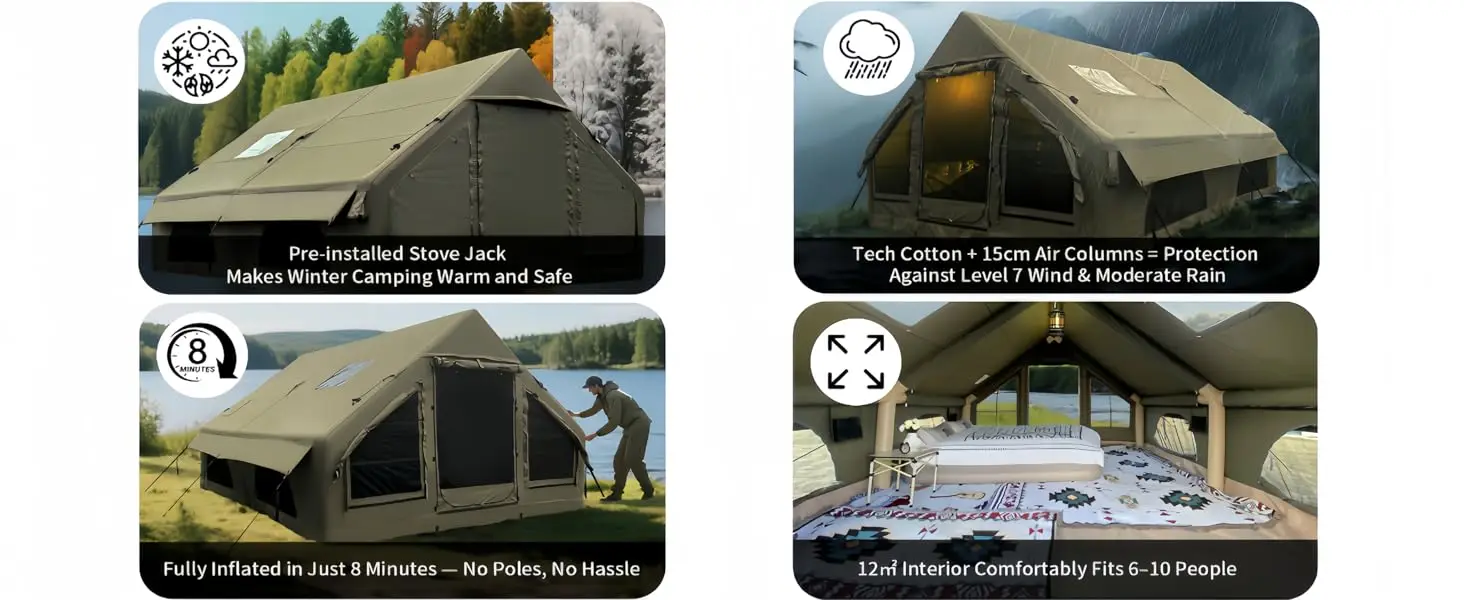 inflatable camping tent
