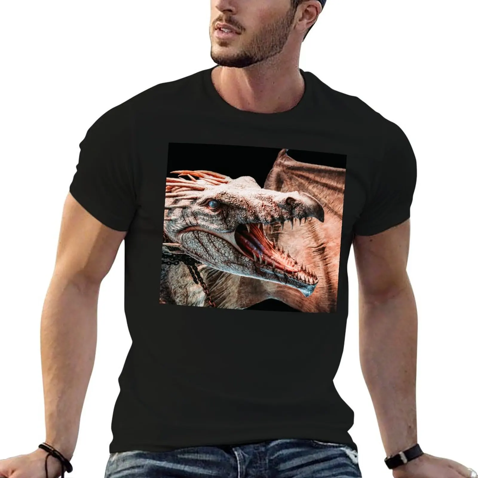 

Gringotts ukranian Iron Belly Dragon T-Shirt man t shirt cotton funny t shirts cotton T-Shirt
