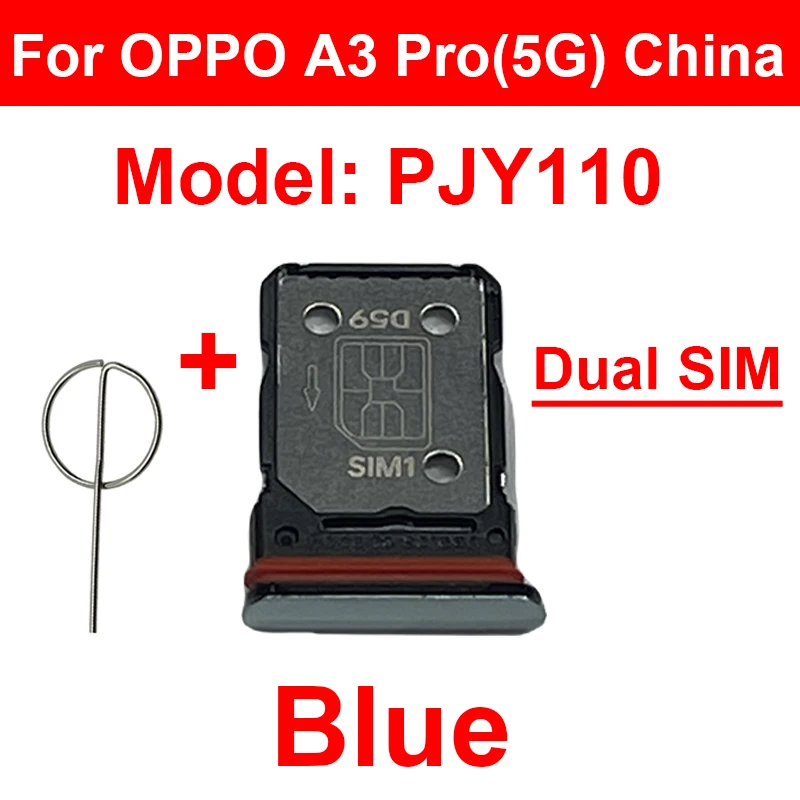 Sim Card Slot Reader Adapter For OPPO A3 A3X A3 Pro 4G 5G Sim Card